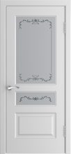 Изображение товара Межкомнатная эмалированная дверь Luxor L-2 белая эмаль остекленная