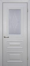 Изображение товара Межкомнатная дверь с ПВХ-пленкой Мариам Классик-2 ЛУнное дерево остекленная