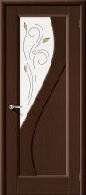 Изображение товара Межкомнатная дверь шпон файн-лайн Vi LARIO Сандро Ф-09 (Венге) остекленная
