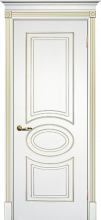 Изображение товара Межкомнатная ульяновская дверь Текона Смальта 03 Белый RAL 9003 глухая