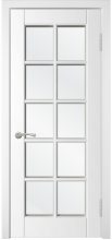 Изображение товара Межкомнатная дверь WanMark Скай-1 белая эмаль остекленная