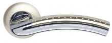 Изображение товара Ручка раздельная R.LD54.Libra26 (Libra LD26) SN/CP-3 матовый никель/хром TECH (кв. 8х140)