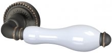 Изображение товара Ручка раздельная R.CL55.Silvia (Silvia CL1) ABL-18/WP-109 темная медь/бел.фарфор