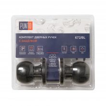 Изображение товара Ручка защелка DK672/BL BL-PS (без фик.) черный