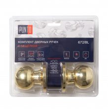 Изображение товара Ручка защелка DK672/BL PB-BK (фик.) золото 