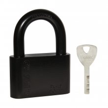 Изображение товара Замок навесной PL-WEATHER-1560 Black 4 fin key ( PL-15-60) диск. /блистер