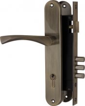 Изображение товара Замок цилиндровый с в комплекте с ручкой LOCKSET.9011 (SET F9011) AB бронза