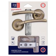 Изображение товара Комплект ручек с защелкой без запирания LM/A SET45R.TL54.ARDEA/HD ABG-6 бронза