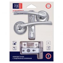 Изображение товара Комплект ручек с защелкой без запирания LM/A SET45R.TL54.ARDEA/HD CP-8 хром