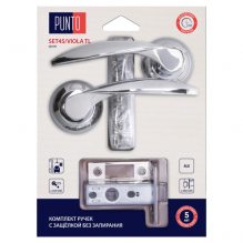 Изображение товара Комплект ручек с защелкой без запирания LM/A SET45R.TL54.VIOLA/HD CP-8 хром
