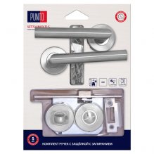 Изображение товара Комплект ручек с защелкой c запиранием LM/A SET72R.TLS54.INOX/HD нерж. сталь