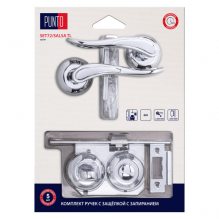 Изображение товара Комплект ручек с защелкой c запиранием LM/A SET72R.TL54.SALSA/HD CP-8 хром