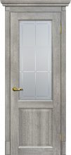 Изображение товара Межкомнатная дверь с эко шпоном Мариам Тоскана-1 Чиаро гриджио остекленная