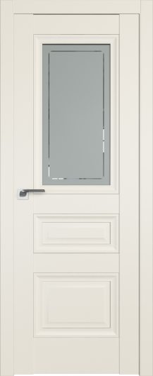 Межкомнатная дверь с эко шпоном PROFILDOORS 2.115U Магнолия Сатинат остекленная — фото 1
