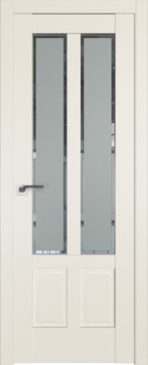 Межкомнатная дверь с эко шпоном PROFILDOORS 2.117U Магнолия Сатинат Square остекленная — фото 1
