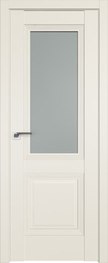 Межкомнатная дверь с эко шпоном PROFILDOORS 81U Магнолия Сатинат остекленная — фото 1