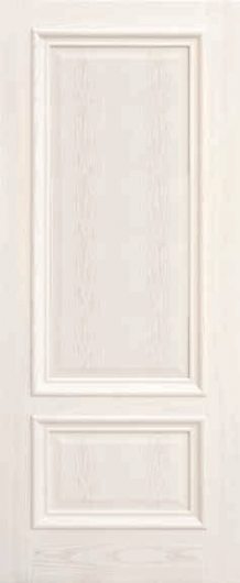 Межкомнатная ульяновская дверь Дворецкий Парма белый ясень глухая — фото 1