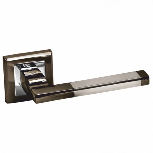 Раздельная дверная ручка Palidore А-220 черный никель/хром — фото 1