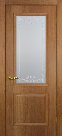 Межкомнатная дверь с эко шпоном Мариам Верона-1 Дуб арагон остекленная — фото 1