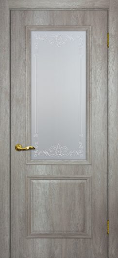 Межкомнатная дверь с эко шпоном Мариам Верона-1 Дуб эссо остекленная — фото 1