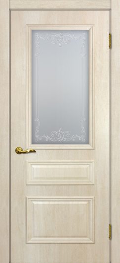 Межкомнатная дверь с эко шпоном Мариам Верона-2 Дуб бриош остекленная — фото 1