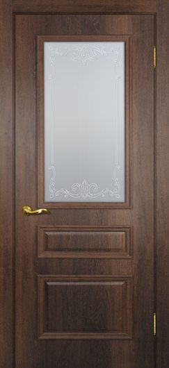Межкомнатная дверь с эко шпоном Мариам Верона-2 Дуб сан-томе остекленная — фото 1