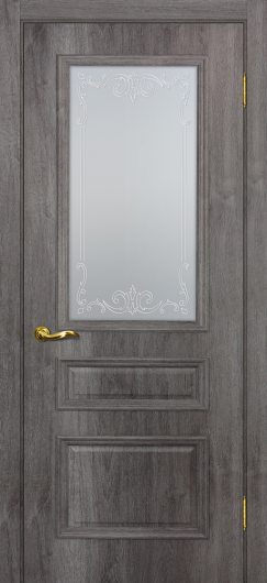 Межкомнатная дверь с эко шпоном Мариам Верона-2 Дуб тофино остекленная — фото 1