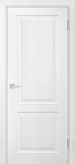 Межкомнатная ульяновская дверь Текона Смальта Лайн 04 Белый RAL 9003 глухая — фото 1