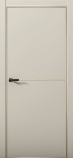Межкомнатная дверь с экошпоном Aurum Doors Паладий Pd 2 Силк Грей Gold Edition — фото 1