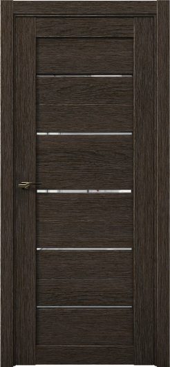 Межкомнатная дверь с экошпоном Aurum Doors Кобальт Co 1 Дуб Темный Зеркало — фото 1