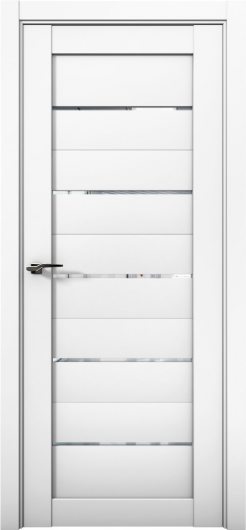 Межкомнатная дверь с экошпоном Aurum Doors Кобальт Co 1 Аляска Прозрачное зеркало — фото 1