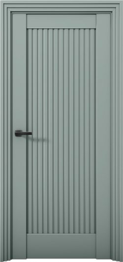 Межкомнатная дверь с экошпоном Aurum Doors Никель Ni 1 Deep Green — фото 1