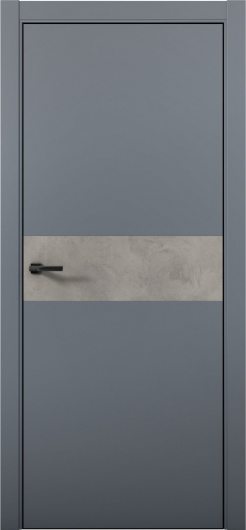Межкомнатная дверь с экошпоном Aurum Doors Паладий Pd 5 Антрацит Black Edition Бетон LOFT — фото 1