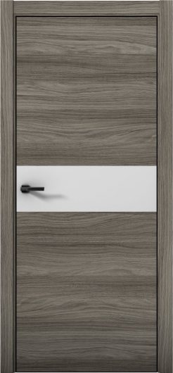 Межкомнатная дверь с экошпоном Aurum Doors Плутоний Pu 5 Дуб Миндаль Black Edition Манхэттен — фото 1