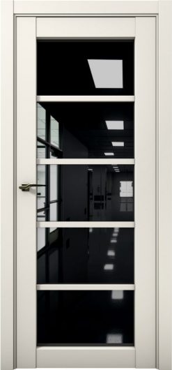 Межкомнатная дверь с экошпоном Aurum Doors Кобальт Co 23 Магнолия Черный лакобель — фото 1