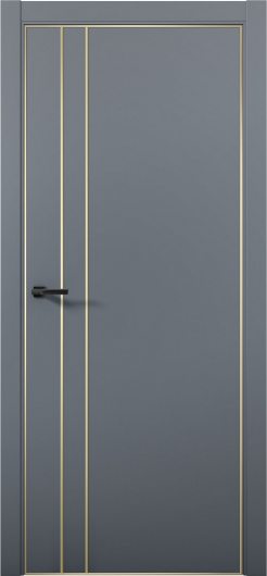 Межкомнатная дверь с экошпоном Aurum Doors Паладий Pd 4 Антрацит Gold Edition — фото 1