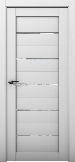 Межкомнатная дверь с экошпоном Aurum Doors Кобальт Co 1 Манхэттен Прозрачное зеркало — фото 1