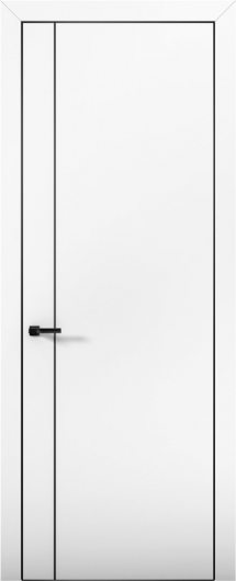 Межкомнатная дверь с экошпоном Aurum Doors Палладий Pd 10 Аляска Black Edition — фото 1