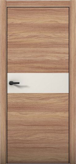 Межкомнатная дверь с экошпоном Aurum Doors Плутоний Pu 5 Дуб Натуральный Black Edition Магнолия — фото 1