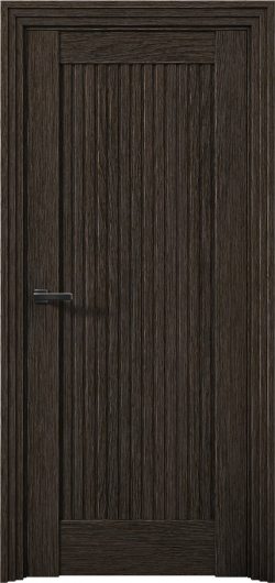 Межкомнатная дверь с экошпоном Aurum Doors Никель Ni 1 Дуб Темный — фото 1
