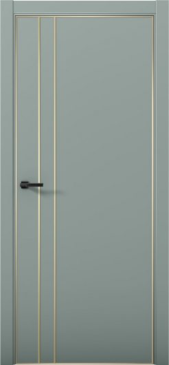 Межкомнатная дверь с экошпоном Aurum Doors Паладий Pd 4 Deep Green Gold Edition — фото 1