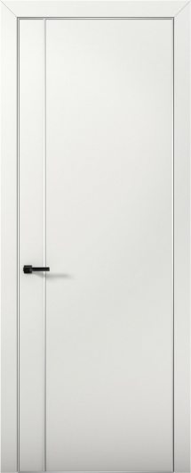 Межкомнатная дверь с экошпоном Aurum Doors Палладий Pd 10 Милк Анодированная кромка Al — фото 1