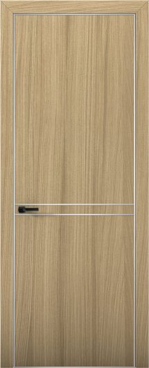 Межкомнатная дверь с экошпоном Aurum Doors Плутоний Pu 9 Дуб Светлый Анодированная кромка Al — фото 1