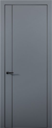 Межкомнатная дверь с экошпоном Aurum Doors Палладий Pd 10 Антрацит Black Edition — фото 1