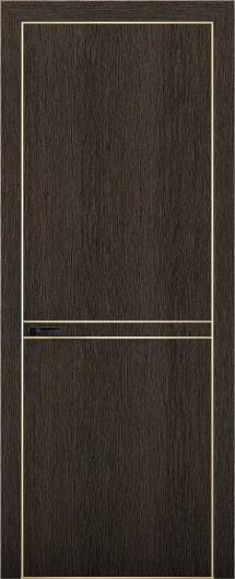 Межкомнатная дверь с экошпоном Aurum Doors Плутоний Pu 9 Дуб Темный Gold Edition — фото 1