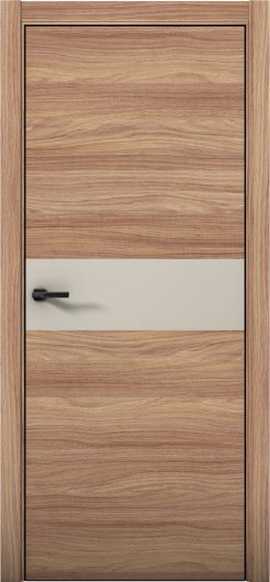 Межкомнатная дверь с экошпоном Aurum Doors Плутоний Pu 5 Дуб Натуральный Black Edition Силк Грей — фото 1