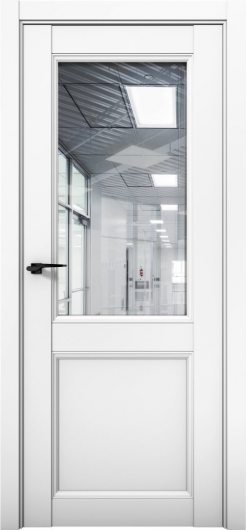 Межкомнатная дверь с экошпоном Aurum Doors Кобальт Co 33 Аляска Прозрачное зеркало — фото 1