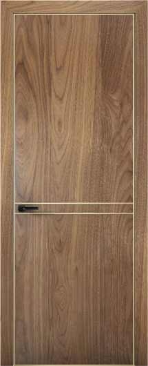 Межкомнатная дверь с экошпоном Aurum Doors Плутоний Pu 9 Орех Пекан Gold Edition — фото 1