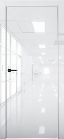 Межкомнатная дверь с экошпоном Aurum Doors Платина Pt 1 Crystall White Al White — фото 1