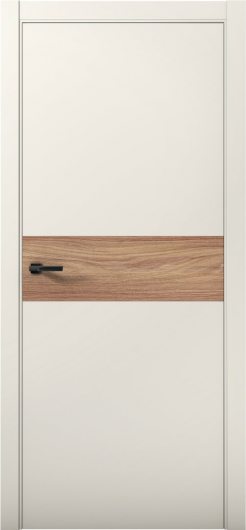 Межкомнатная дверь с экошпоном Aurum Doors Паладий Pd 5 Магнолия Кромка ABC Дуб Натуральный — фото 1